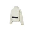 Puma Contrast Collar Zip Sherpa Fleece Sweatshirt Jacket Unisex Outerwear Off-White 530495-01