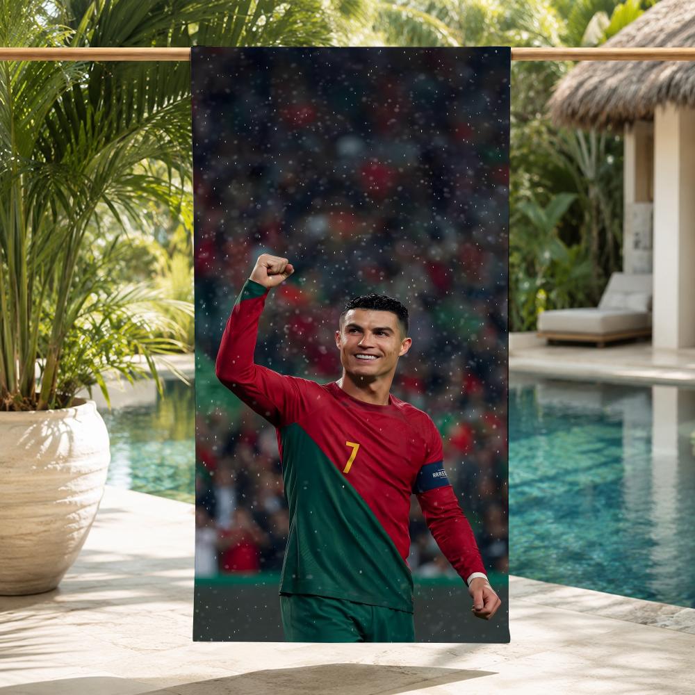 Cristiano Ronaldo Towel ultra-fine fiber quick drying absorbent towel, beach swimming vacation beach towel