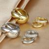 3pcs Trendy Stainless Steel Minimalist Hoop Earrings Set for Women Crystal Zirconia Huggie Circle Punk Earrings Piercing Jewelry