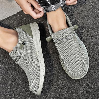Pantofi de pânză pentru bărbați de modă, pantofi ocazionali respirabili, pantofi de lux pentru bărbați, pantofi de barcă ușoare, pantofi vulcanizați de designer, pantofi sport