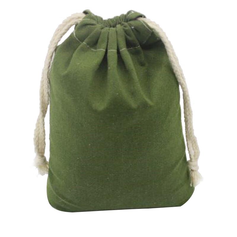 

Aokesu Military Green Double Drawstring Silicone Canvas Bag