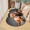 1pc Luxury Shih Tzu Dog Carpet, Durable Non-Slip Washable Indoor Rug For All Seasons, Halloween Thanksgiving Christmas Decor