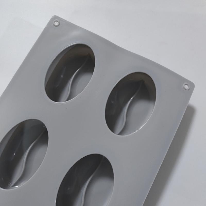 6/28Cavity Diy Coffee Bean Forms Mousse Cake Mold Silicone Pastry Molds For Baking French Dessert Cake Decorating Tools