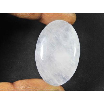 27X40MM Natural Baby Pink Rose Quartz Oval Cabochon Loose Gemstone 79Cts. SK-1910