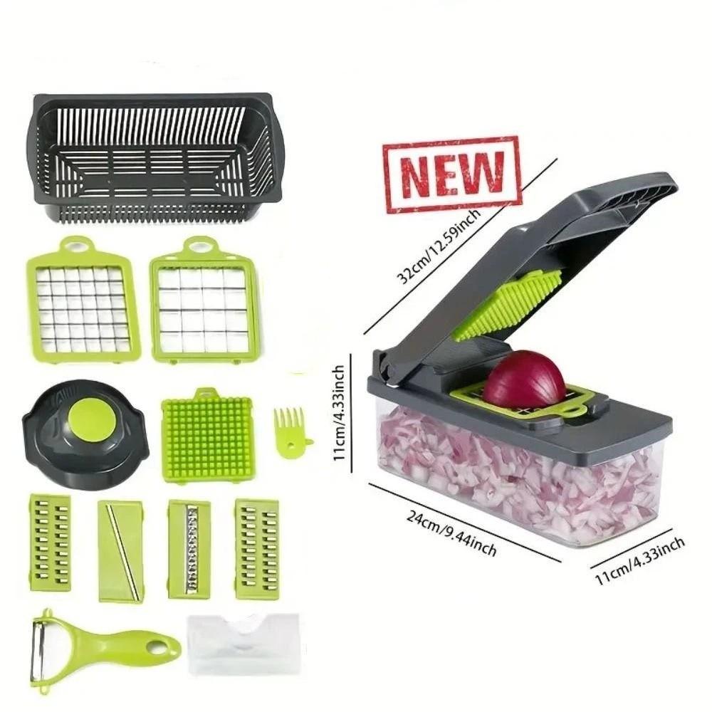 Potato Peeler Kitchen Vegetable Cutter 16-In-1 Function Vegetable Slicer  Home Kitchen