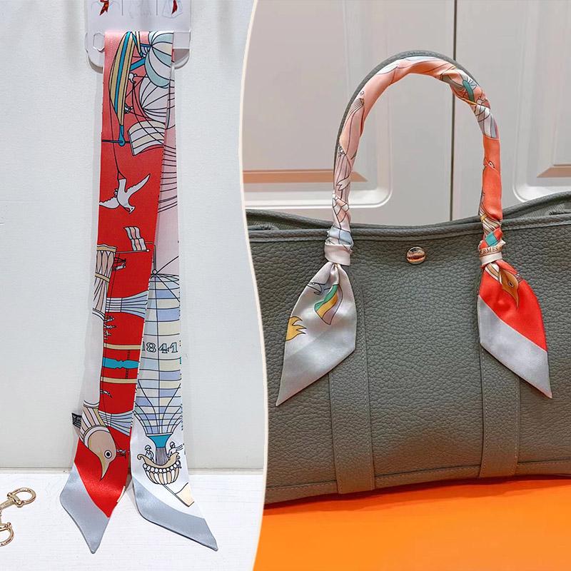 2024 Trendy Silk-Style Scarf Handle Wrap for Bags