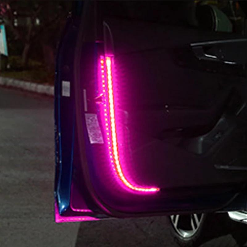 1/2/4pc Car door warning light, phantom color light, always on when opening the door, car anti rear end collision flashing light