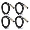 4 Set Inductive Proximity Switch 12mm Probe NPN 3 Wire NO Contact 4mm Detection Approach Sensor 6‑36