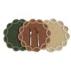 Heat Insulation Paper Woven Placemat Flower Shaped Home Decor Placemat  For Photo Prop