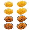 Woven Food Plate Round Fruit Tray New Bread Basket Breakfast Cake Snack