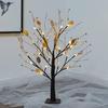 LED Birch Tree Light with Red Berries Mini Glowing Birch Tree for Tabletop Decor Festive Home Party Wedding Centerpiece Decorations