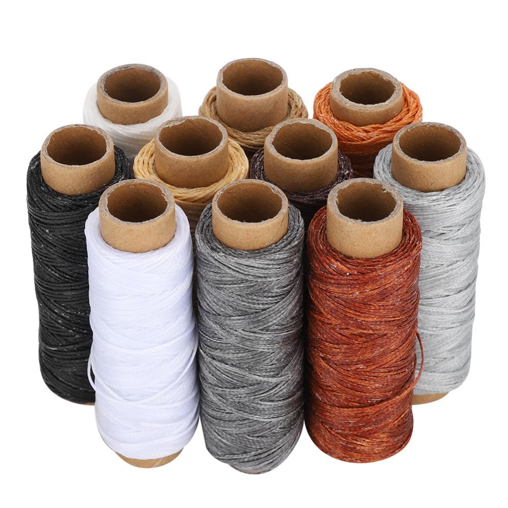 10pcs Polyester Filament Leather Sewing Thread Hand Stitch Thread Leather Craft DIY