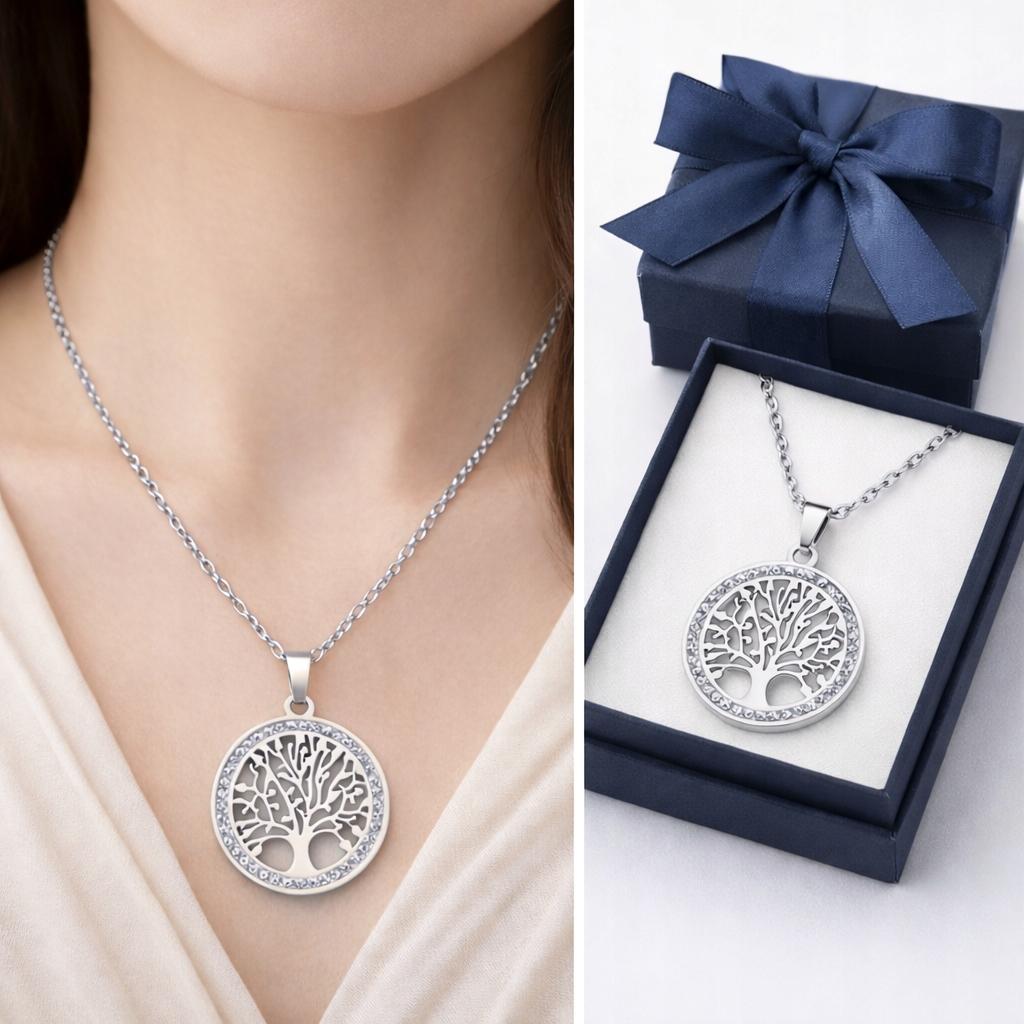 WOMEN' SILVER BRACELET Zircons Tree of Happiness ELEGANT FASHIONABLE