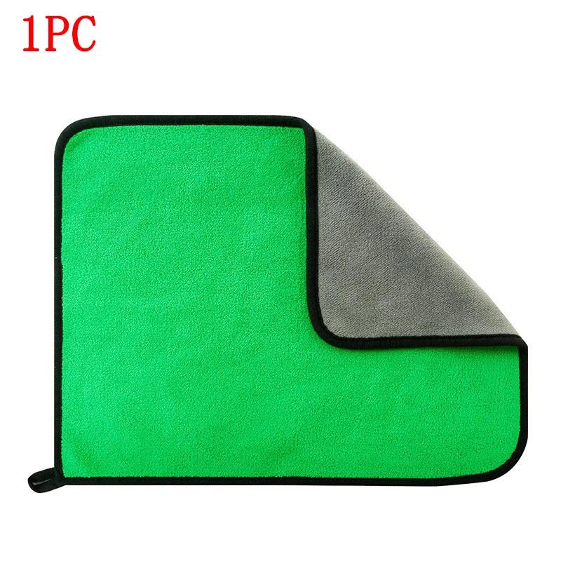 Thicken Strong Absorbent Car Cleaning Towel Doulbe Sided Coral Fleece Microfiber Towel Car Washing Drying Cloth Auto Accessories