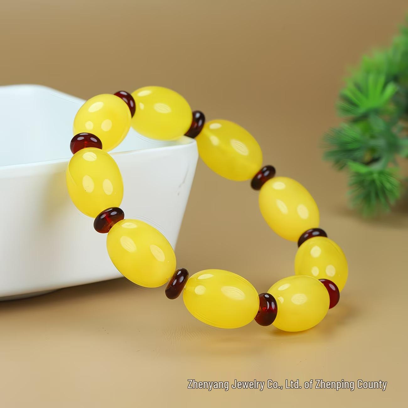 Флуоресцентный браслет из пчелиного воска и янтаря, 2-е поколение: Любимое место туристов жёлтый