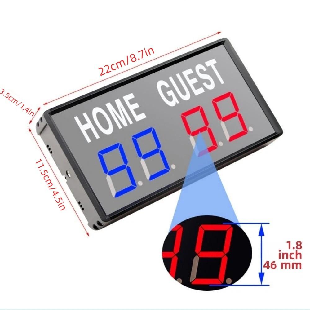 Wireless LED Digital Scoreboard 4-Digit Mini Electric Scoreboard Basketball