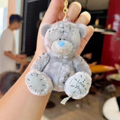 1 Peça Desenho Animado Urso de Articulação Boneca de Pelúcia Pingente Chaveiro Peças DIY Brinquedo Boneca Urso Fofo Acessórios de Bolsa Presentes