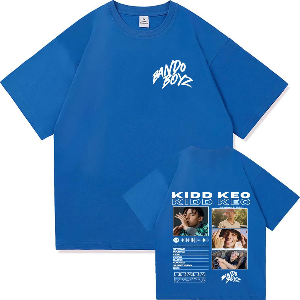 Rapper Kidd Keo Bando Boyz Tour Tshirts Unisex Women Fashion Street Y2K Tshirt Casual Cotton High Quality Oversized Cozy T Shirts