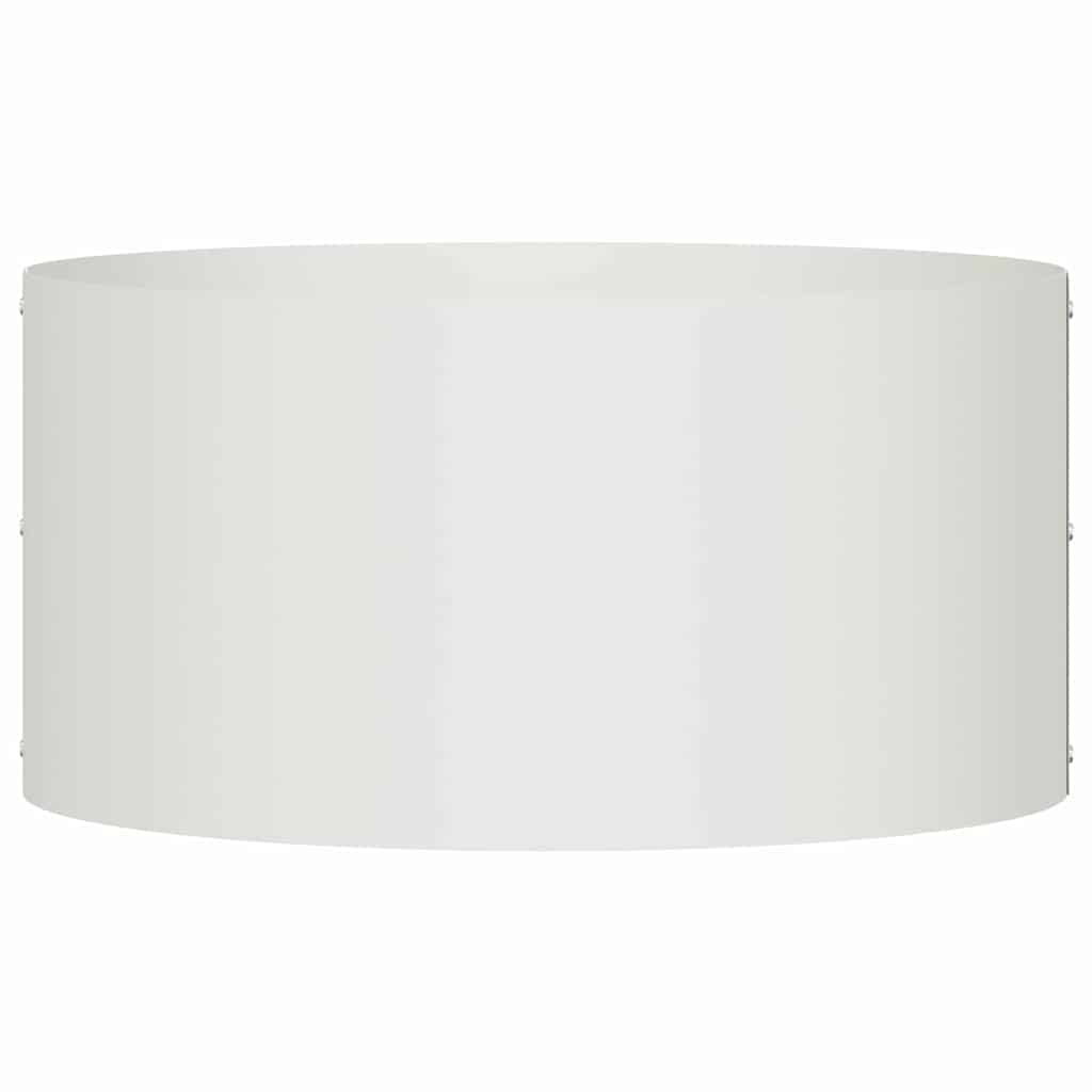 Plant Ring White 40 X 40 X 20 Cm Cold Rolled Steel