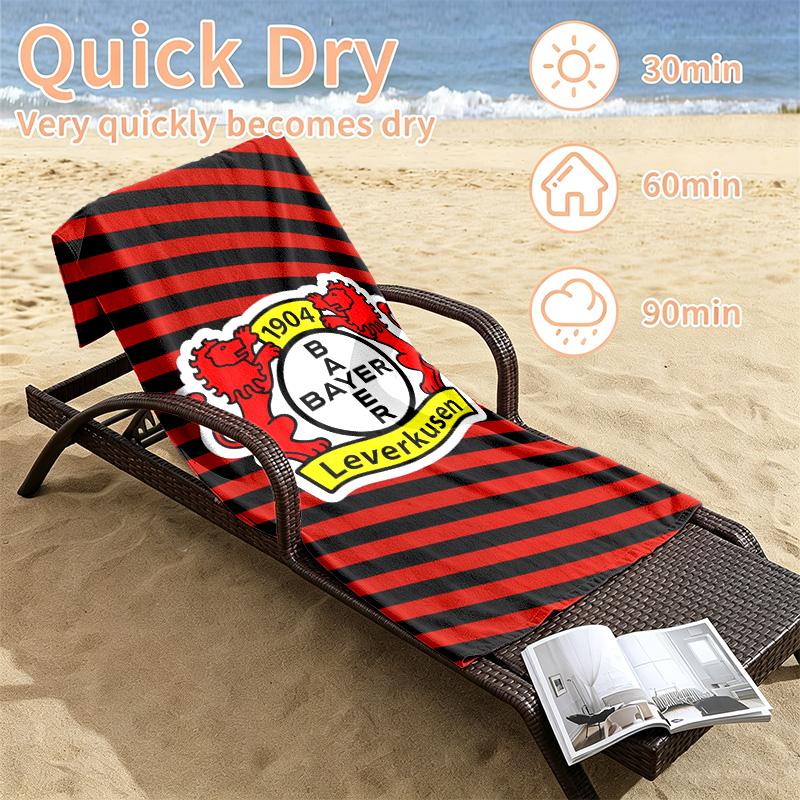 Bayer Leverkusen Beach towels also serve as bath towels summer essential a musthave for the outdoors the beach and the pool