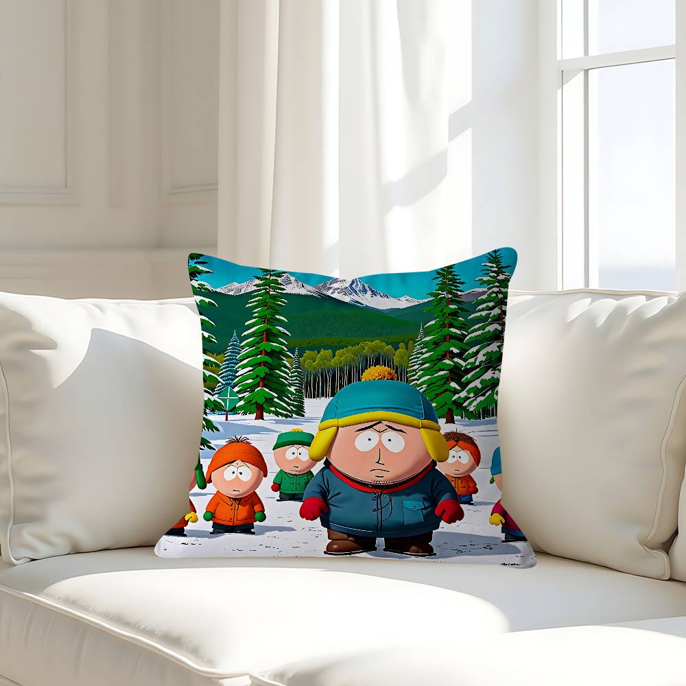 Cartoon-South ParkS Personalized Pillow Cover Kids Bedroom Wild Party Decor Pillowcase Kid Birthday Shower Gift