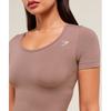 Gymshark Everyday Seamless Tight Fit Crew Neck Tee Chestnut Pink B3b1o Kcpn