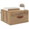 Wall Mounted Nightstand Artisan Oak 35 X 35 X 20 Cm