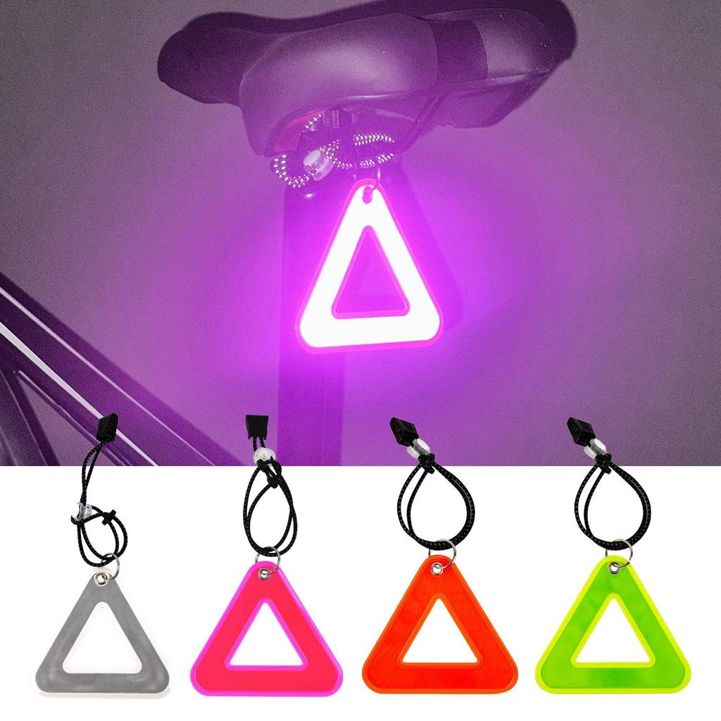 1PC Reflective Safety Hanging Tag w Elastic Cord Bike Night Visible Riding Safety Accessories for Bicycle Backpack Strap Bags