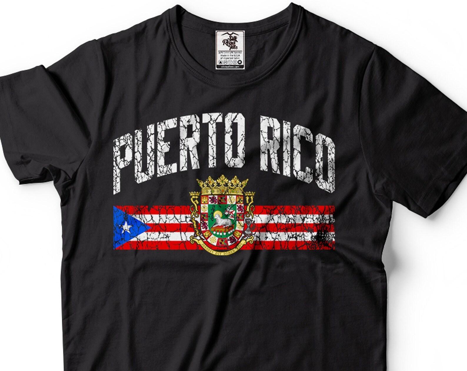 Puerto Rico Flag Logo T-Shirt: Patriotic Unisex Tee 4XL