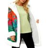 Unisex Casual And Fashionable Plush Collar Hooded Long Sleeved Carnival Print Jacket