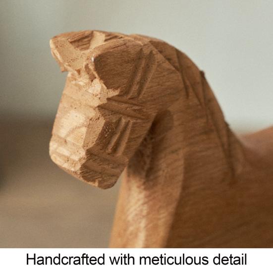 Tre Gyngestol Figur Vintage Liten Hest Skulptur Skrivebordsornament for Bryllup Babyselskap Fester Hjemmedekor