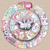 50 Cute Puffy Rabbit Stickers - Waterproof Cartoon Animal Decorations for Cup and Phone Cases
