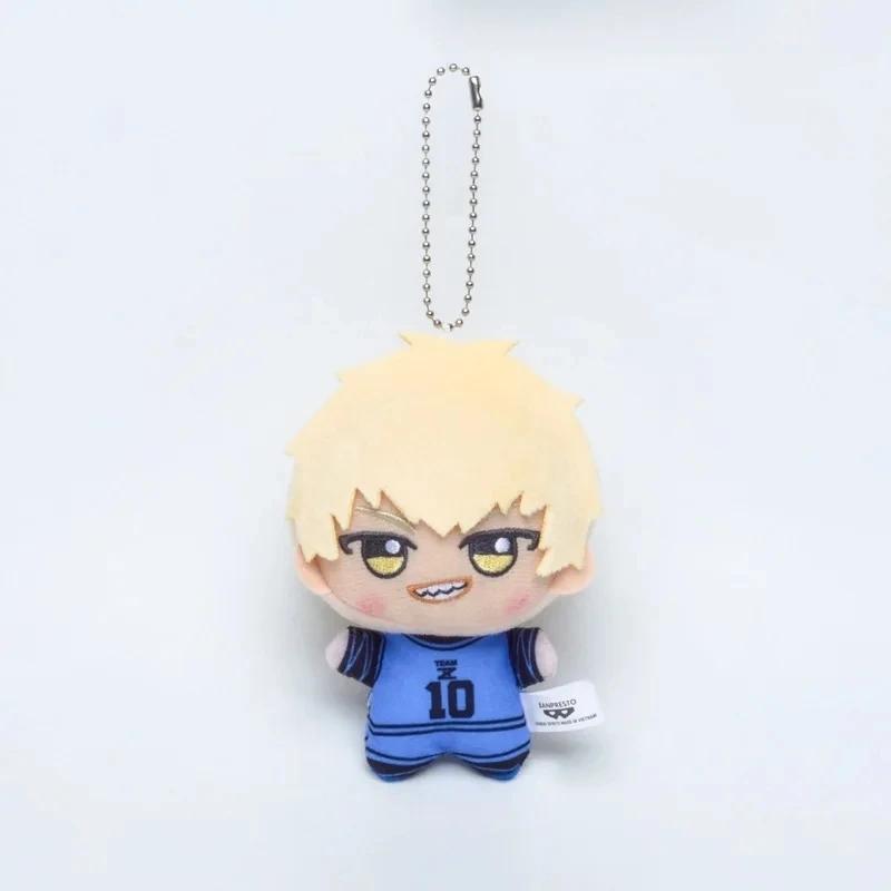 10cm New Blue Lock Plush Pendant KeyChain Yoichi Isagi Nagi Seishiro Mikage Reo Rin Itoshi Itoshi Sae Action Doll Toy Gift