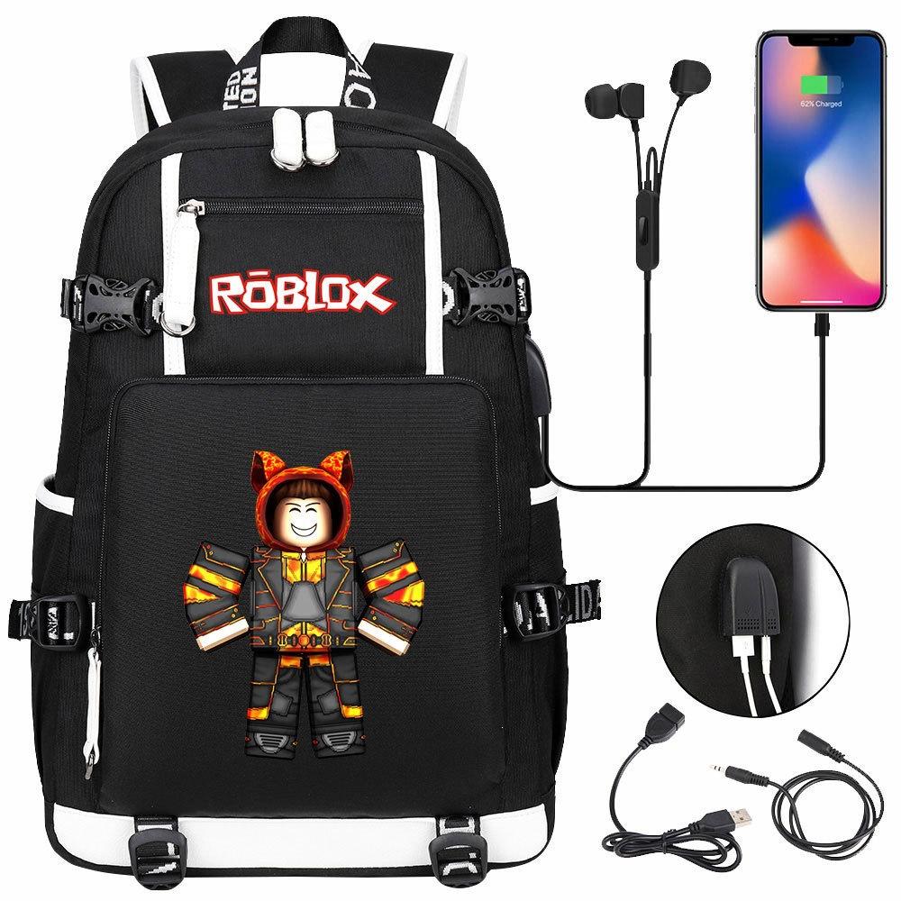 Gaming Print Backpack Large Capacity Travel Bag with USB Charging Port for Middle High School Students Boys Girls Teens