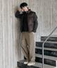 MINDBRIDGE [Warm] Cotton Wide One-Pleat Elastic Waist Pants - 3 Colors