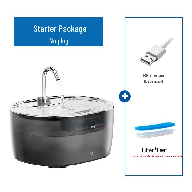 Automatischer Trinkbrunnen für Haustiere: Fließender Wasserspender für Katzen und Hunde