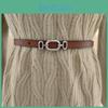 Leather Waist Handcrafted Belt For Women Alloy Clasp Designed Casual Wear Formal