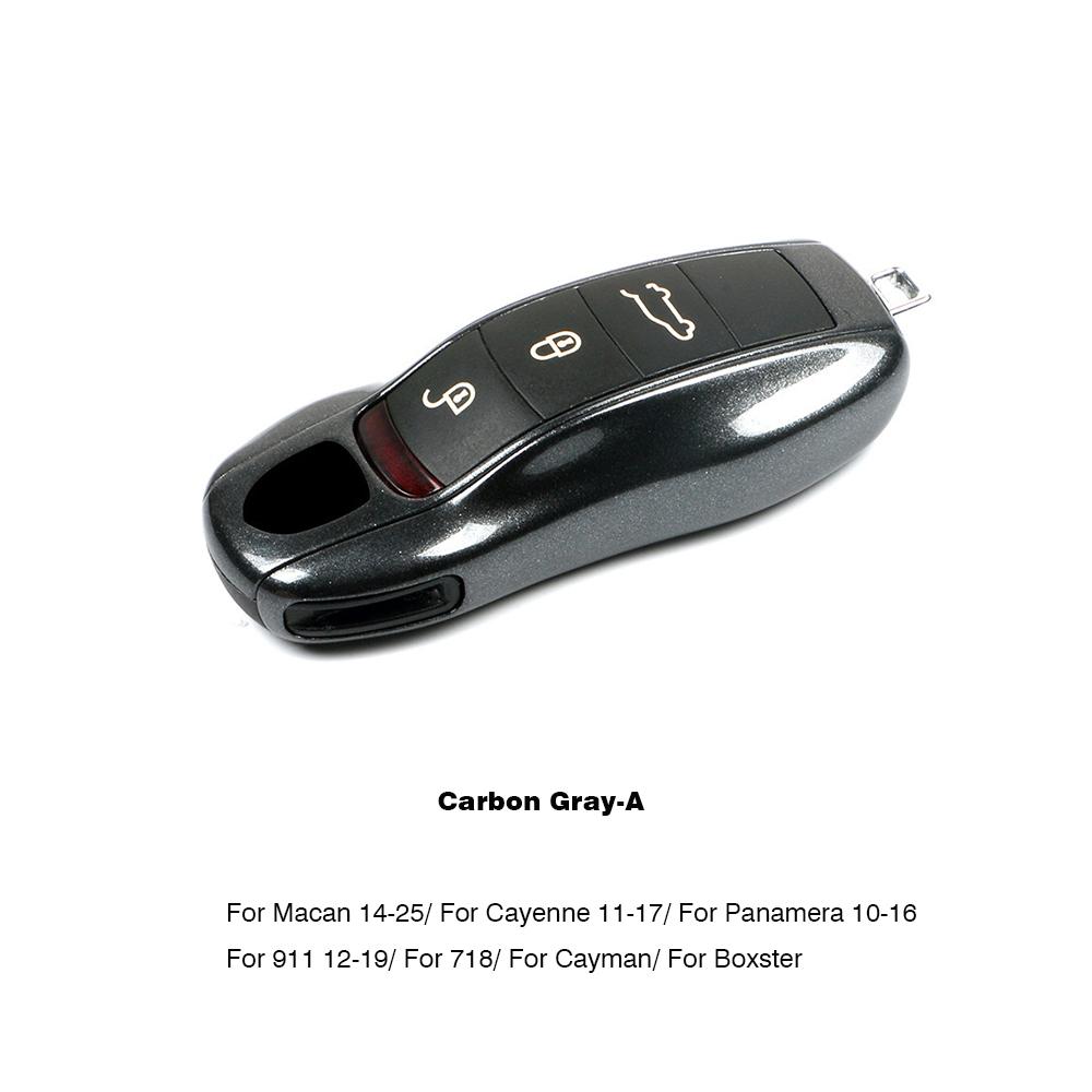 For Porsche Panamera Cayenne Macan 718 Cayman Boxster 911 Taycan Car 92 Personalized Key Case Protective Shell Remote Fob Cover