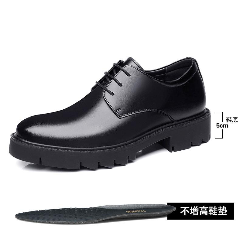 Height-increasing shoes men's 10cm hollow low-top men's inner height-increasing leather shoes business wear lace-up thick-soled groom casual men's sh