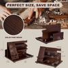KOCWELL Wood Phone Docking Station Ash Key Holder Stand Watch Organizer Men Husband Wife Anniversary Dad Birthday Nightstand Purse Father Graduation