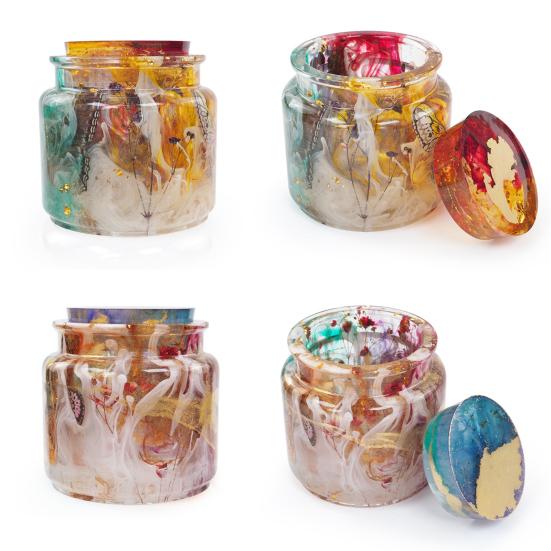 Silikon-Glasformen, leicht ablösbar, antihaftbeschichtet, leicht zu reinigen, Silikonharzform für DIY-Harzhandwerk