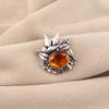Natural Citrine Gemstone 925 Sterling Silver Pretty Pendant 0.5" Silver Jewelry For Mother's Day Gift CP-43-5
