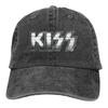 Kiss Heavy Metal Herren Damen Baseballkappe Rock Marke Used Denim Hüte Kappe Vintage Outdoor Alle Jahreszeiten Snapback Kappe