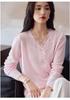 Women's 2025 Tassel Trim Wool Cardigan with French Lace Patchwork