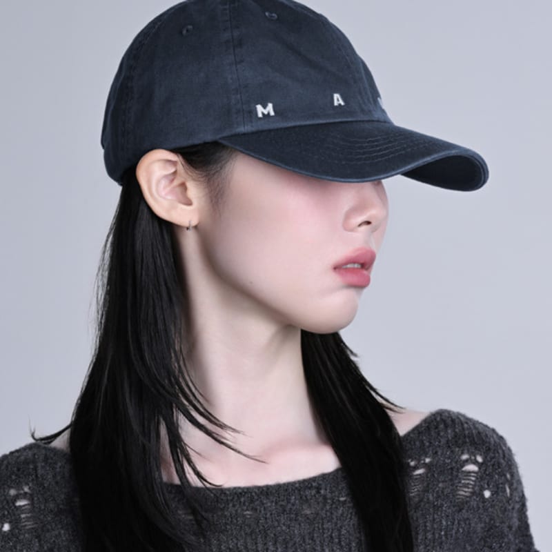 

MANI MAKUS satellite signature ball cap [Skypass_NAVY] navy