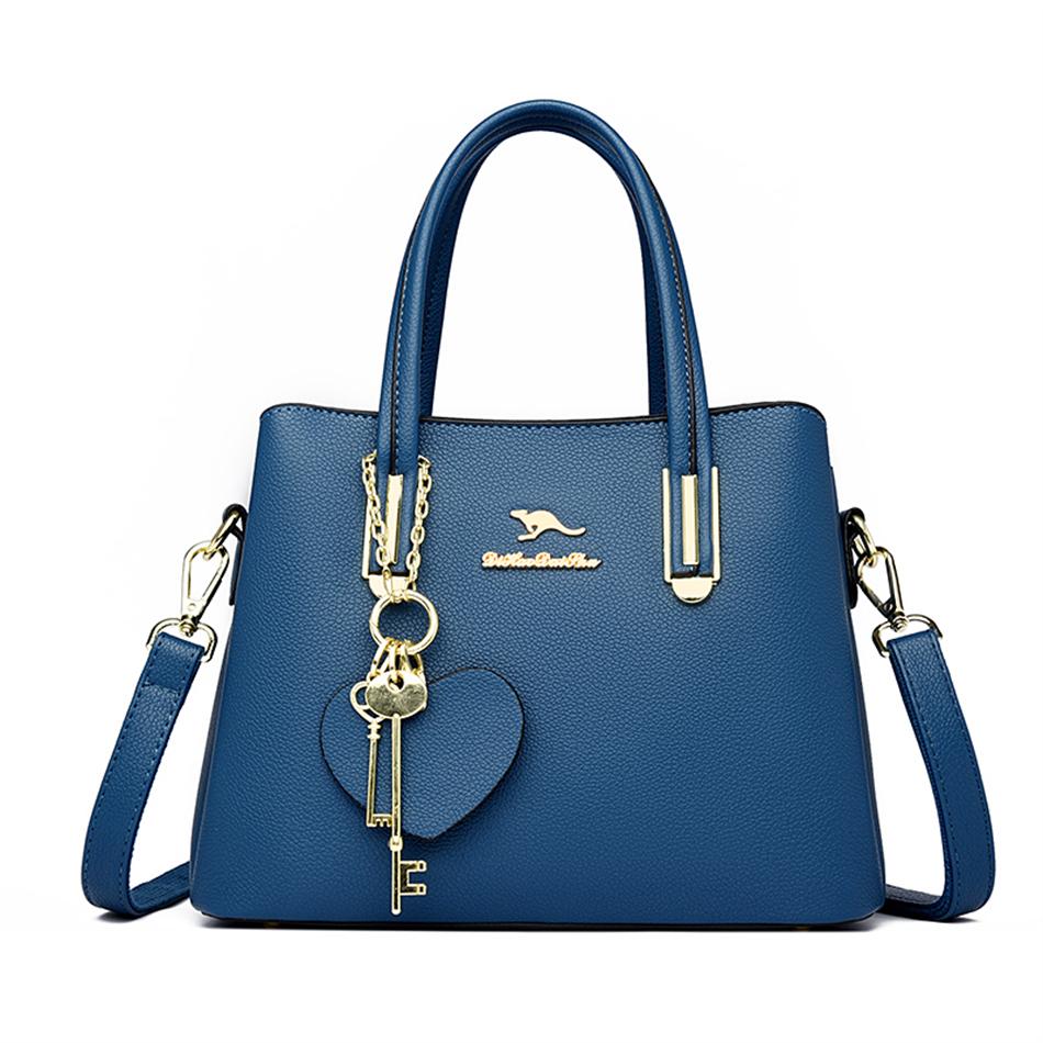 New Large Capacity Shoulder Crossbody Bags for Women  Brand Designer Purses and Handbags Leather Vintage Messenger HandBags