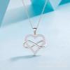 Love Necklace Women'S High-End Simple And Versatile Temperament Slightly Inlaid With 8 Letters Pendant Neck Chain