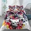 Painting Animals 3d Duvet Cover Set Single Twin Double Queen King Cal King Size Bed Linen Set