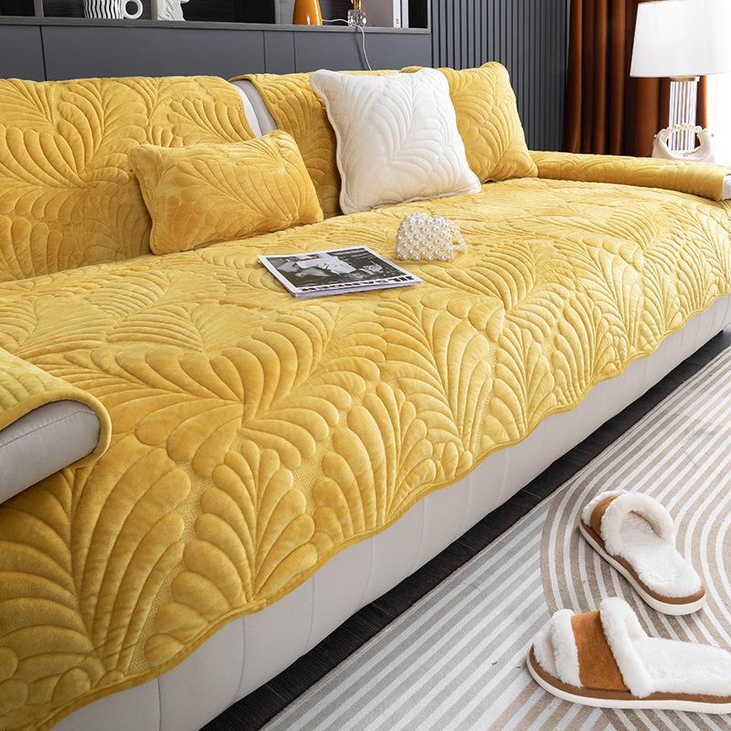 

Milk Plush Winter Plush Sofa Cushion New Winter Thickened Seat Cushion Special-Shaped Simple Modern Full Cover Cloth 70*70cm