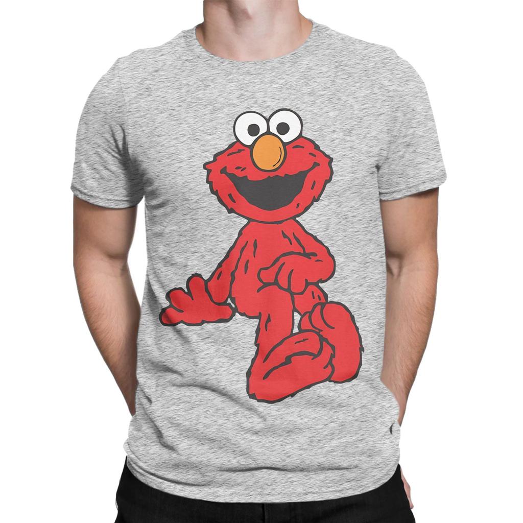 Elmos Onyx Elmo Lace Sesame Motion Street Funny Graphic 100 Cotton TShirt sSesame Street Tops Tees For Unisex